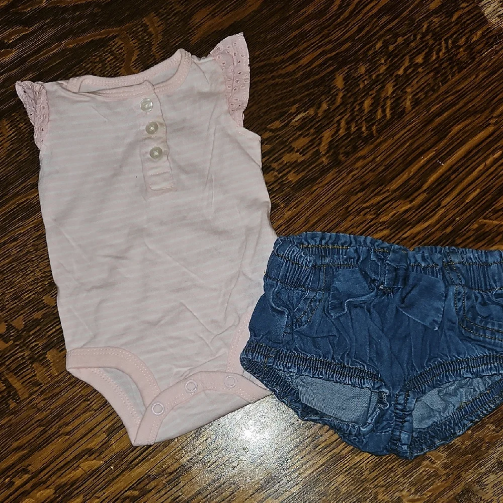 Carter's Pink and Blue Diaper Cover Set